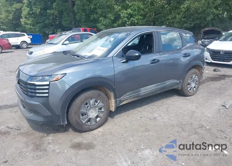 2025 Nissan Kicks S Intelligent Awd из США, поврежденный, VIN 3N8AP6BB3SL382200